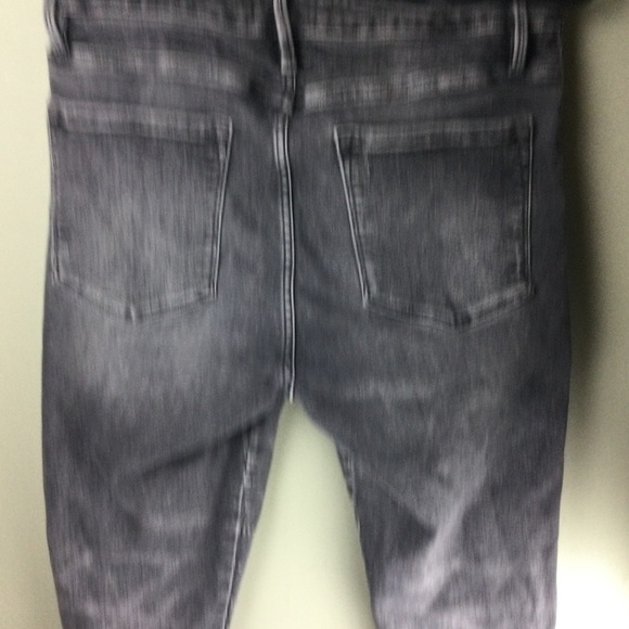 Frame Le One Skinny Crop High Rise Hughes Wash Stretch Jeans Size 2 (29-34) - Picture 7 of 13
